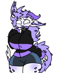 adorable clothed curvy curvy_figure cute female female_only fluffy fluffy_tail horns huge_ass huge_breasts oc original_character owo slim_waist the_absolute thick_thighs wide_hips