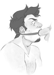 adam_(hazbin_hotel) adam_and_eve blowjob catholic christianity forced_oral gag gagged hazbin_hotel male/male mumbocumbo oral public_domain ring_gag