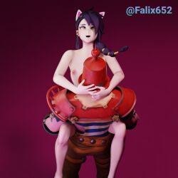 1boy 1girls ass balls bandage bandage_on_nose barefoot big_balls big_penis black_hair blush blushing breasts carrying_partner carrying_position cat_ears catgirl clothed clothed_male clothed_male_nude_female clothing completely_nude completely_nude_female different_angle erisa_(fortnite) falix652 feet female fortnite fully_clothed fully_clothed_male holding_onto_partner huge_balls huge_cock huge_penis looking_up male mask masked masked_male mouth_open nude nude_female penis penis_out scar self_upload stand_and_carry_position toes_spread trench_trawler vaginal_penetration