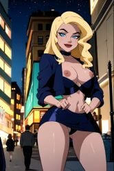 ai_generated birds_of_prey black_canary blonde_hair blue_eyes dc dc_comics deviantart deviantart_link female female_only green_arrow_(series) justice_league justice_league_unlimited nai_diffusion solo stable_diffusion tagme