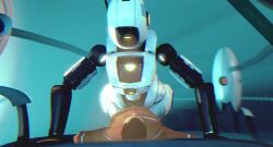 3d animated faceless_male glados glados_(humanoid) loop no_sound portal_(series) precum robot robot_girl source_filmmaker suspect_nine tagme technophilia thigh_sex turret_(portal) video