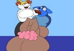 3girls big_ass big_breasts braixen breasts bubble_ass bubble_butt chubby female furry huge_ass lopunny lucario pokemon pokemon_(species) tagme teaset_haliley thick_thighs wide_hips