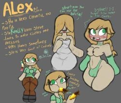 1futa alex_(minecraft) ass breasts clothed cumlord_(artist) cute edited_image fan_edit flaccid golden_carrot human intersex just_coffee minecraft naked orange_hair panties penis sex tomboy towel underwear white_skinned_futanari