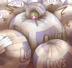 diaper diaper_fetish diaperfur feces furry shaymin_(sky_form) tagme