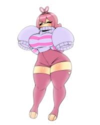 5hitzzzu big_breasts boombita bunny_ears bunny_girl female female_frisk female_only frisk frisk_(undertale) funcu funculicious meatcuteshii pinkbobatoo skiddioop solo_female stereodaddy stockings tagme thick_thighs undertale wide_hips