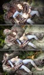 3d bethesda_softworks emotrashcan fallout monster monster_rape skyrim troll_(skyrim) vault_dweller vault_suit zoophilia