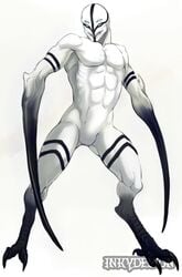 bulge demon inkydemon male male_only muscular solo white_skin