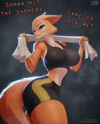 1girls 2d 2d_(artwork) 2d_artwork abs animal_humanoid anthro artist_name artist_signature barretxiii big_ass big_breasts big_thighs breasts breasts_bigger_than_head bursting_breasts bust busty chest curvaceous curvy curvy_figure diane_foxington digital_media_(artwork) dolphin_shorts female female_only fox fox_girl fox_humanoid furry furry_female green_eyes hips hourglass_figure huge_ass huge_breasts huge_thighs large_ass large_breasts large_thighs legs looking_at_viewer mature mature_female nipple_bulge piercing pinup shorts slim_waist sports_bra sportswear steam steamy sweat sweaty sweaty_body talking_to_viewer the_bad_guys thick thick_hips thick_legs thick_thighs thighs towel two_tone_body two_tone_fur vixen voluptuous vulpine waist watermark wide_hips wide_thighs