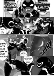 alien alternate_version_ anodite bed ben_10 ben_10_(classic) ben_tennyson ben_tennyson_(classic) cartoon_network darkfang100 drool female forced future_gwen future_gwen_(ben_10,000) galvanic_mechamorph green_eyes gwen_10k gwen_tennyson gwen_tennyson_(classic) gwendolyn_tennyson incest long_sleeves male manga manga_page manga_style mask orange_hair pinned_down portal tights upgrade upgrade_(ben_10)