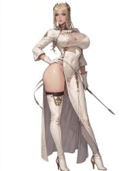 ai_generated big_breasts blonde_hair full_body nier:_automata shu yorha_commander