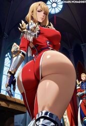 ai_generated big_ass cha_hae_in charlychad007 huge_breasts solo_leveling thick_thighs wide_hips