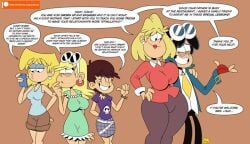 4girls comic ilpanza leni_loud lori_loud luna_loud nickelodeon no_sex oc rita_loud the_loud_house