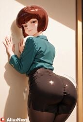 1girls ai_generated aliusnext big_ass big_breasts breasts breasts brown_eyes brown_hair female heels huge_ass huge_breasts light-skinned_female light_skin lingerie massive_ass massive_breasts mature mature_female nabiki_tendo office_lady pantyhose patreon ranma_1/2 short_hair sweat sweatdrop sweating sweaty sweaty_body sweaty_breasts thick thick_ass thick_hips thick_legs thick_lips thick_thighs