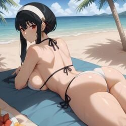 1female 1girls ai_generated almost_naked almost_nude arched_back ass ass_bigger_than_head ass_cheeks ass_focus asscheeks back back_view bangs bare_arms bare_back bare_shoulders bare_thighs barely_clothed beach big_ass big_booty big_breasts big_butt bikini bikini_bottom bikini_top black_hair booty bra bra_strap breast_press breast_squish breasts bubble_ass bubble_butt butt_bigger_than_head butt_cheeks butt_focus buttcheeks child_bearing_hips clothed clothing color colored dark_hair dat_ass dat_butt detailed_background disinterested earrings exposed_ass eye_contact fat_ass fat_breasts fat_butt female female_focus female_only full_body headband hi_res high_resolution highres huge_ass huge_butt human human_female large_ass large_boobs large_booty large_breasts large_butt large_tits laying_down laying_on_stomach light-skinned_female light_skin long_hair looking_at_viewer looking_back looking_back_at_viewer lying lying_on_stomach mature_body mature_female mature_woman milf mommy_milkers no_sex on_towel one_breast_visible outdoors outside pale-skinned_female pale_skin panties pawg phat_ass plump_ass plump_breasts plump_butt plump_thighs red_eyes round_breasts shaded shounen_jump shounen_jump+ shueisha side_view sideboob skimpy skimpy_bikini skimpy_clothes skimpy_outfit skimpy_swimwear solo solo_female solo_focus solo_in_panel spy_x_family squished_breasts squishy_breasts straight_hair straps sunbathing sweat sweatdrop swimwear thick_ass thick_butt thick_hips thick_thighs thighs thong thong_bikini thong_panties thong_straps thong_underwear tied_hair underboob unknown_artist viz_media white_body white_skin yor_briar yor_forger