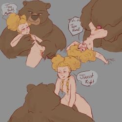 adopted_brother adopted_sister goldilocks goldilocks_(puss_in_boots) goldilocks_and_the_three_bears human human_on_anthro incest penetration