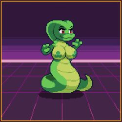 animated anthro female game_cg pixel_animation pixel_art scalie spirit_valley