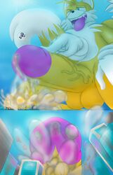 balls cum general_godzilla giant macro male_only masturbation penis sonic_(series) tails