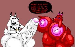 anthro ass balls belly big_ass big_balls big_belly big_boobs big_breasts big_butt big_nipples big_penis big_pussy black_latex boobs bovid breasts caprine caprine_demon dahliathefox demon duo english_text fat_ass female furry furry_female furry_male furry_only genitals goat goat_demon hi_res horn huge_ass huge_balls huge_belly huge_boobs huge_breasts huge_butt huge_cock huge_nipples hyper hyper_ass hyper_balls hyper_belly hyper_boobs hyper_breasts hyper_butt hyper_genitalia hyper_nipples hyper_penis hyper_pussy latex male male/female mammal nipples occult_symbol penis pentagram pentagram_tattoo pentalyos_(dahliathefox) pussy ring simple_background speech_bubble symbol tattoo text vein veiny_penis zuzu_(dahliathefox)