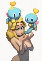 chao (sonic) from sega by voidedmelon