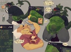 1boy 1nonbinary artist_name balls belly_bulge big_dildo block_tales chat cum dick dildo english_text griefer_(block_tales) half_naked keelians lube male male_penetrated penetration penis phone_call phone_sex picture player_(block_tales) precum roblox roblox_game robloxian see-through_body self_upload sex_toy speech_bubble sweat tail talking_on_phone text transparent_body watermark