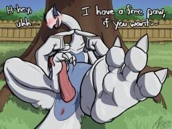 2025 3_toes 4:3 5_fingers absurd_res against_natural_surface against_surface against_tree akins anthro anthro_male anthro_only anus artist_name autofootjob avian blue_body blue_eyes blue_skin blush blush_lines bodily_fluids cel_shading claws countershading cum cum_drip cum_on_penis dated day detailed_background dialogue digital_drawing_(artwork) digital_media_(artwork) dripping english_text feet fence fingers fingers_together foot_fetish foot_focus foot_on_penis foot_play footjob furry furry_male furry_only generation_2_pokemon genital_fluids genitals grass hi_res inviting legendary_pokemon long_neck looking_at_viewer lugia male male_only male_pokemon masturbation nintendo offering_sex on_grass open_mouth open_smile outdoors outside penis penis_between_toes pink_penis plant pokemon pokemon_(species) reverse_countershading scalie sex shaded shy smile solo solo_anthro solo_male tailbutt talking_to_viewer tapering_penis text toes tree vein veiny_penis white_body white_skin