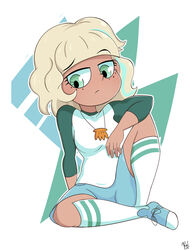 blonde_hair disney female female_only green_eyes jackie_lynn_thomas ohiekhe sad solo star_vs_the_forces_of_evil straight_hair