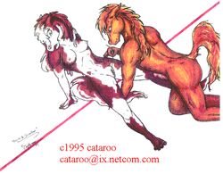 1990s 1995 1boy 1girls 20th_century 4_fingers 4_toes anal anal_only anal_only_chastity animal_genitalia animal_penis anthro ass breasts brown_body brown_eyes brown_fur brown_tail cataroo_(artist) chastity_sewing duo email equid equine equine_penis erection feet female female_chastity fgm fingers fur genital_mutilation genital_torture genitals green_eyes horse male male/female mammal muscular_butt nipples nude orange_body orange_fur orange_tail penis pink_nipples pink_penis pussy pussy_torture raised_tail red_text sewing sewn_pussy sewn_shut signature simple_background text toes white_background white_body white_fur white_tail