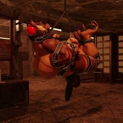3d 3d_animation animal_genitalia animated anthro ball_gag balls bara bondage bound dal_(dal_your_pal) erection furry gag gagged genital german_shepherd hogtie hybrid hybrid_genitalia hybrid_penis knot knotted_humanoid_penis knotted_penis male muscles muscular muscular_male nipple pawpads pecs penis restrained restraints scar solo struggling submissive submissive_human submissive_male suspension_bondage tagme video