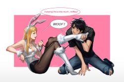 003_erl 1boy 1boy1girl 1female 1girls 1male ass bangs big_ass big_breasts blonde-haired_female blonde_female blonde_hair blonde_hair_female boot_fetish boot_worship boots breasts brown_hair brunette_hair brunette_male bunny bunny_costume bunny_ears bunny_girl bunnysuit crossover diary_of_a_wimpy_kid doawk dominant_female domination emo emo_boy english_text fanon_couple female femdom fur-trimmed_boots gentle_femdom hairband halloween_costume high_heel_boots high_heels leash leash_and_collar leash_pull leashed_collar leashed_male legs long_legs male malesub mean_girls petplay regina_george rodrick_heffley teasing text text_bubble