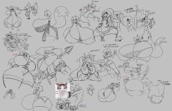 balls big_balls big_penis bleh breasts cum drawing excessive_cum female fox_girl kemono large_breasts large_penis male megadingus mint_(megadingus) multiple_boys multiple_females multiple_girls multiple_males paizuri penis text wizard
