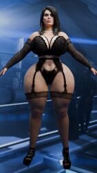 ashley williams from bioware by enigma3d