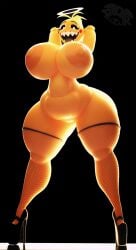 1girls 3d 3d_(artwork) 3d_model 3d_render adriandustred female female_focus female_only fishnet_legwear fishnets five_nights_at_freddy's five_nights_at_freddy's_2 halo high_heels large_ass large_breasts naked naked_female platform_heels solo thighhighs thighs toy_chica_(cyanu) toy_chica_(fnaf)