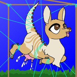ahe_gao bodily_fluids bondage bound breasts brown_nose crotch_breasts deer digital_media_(artwork) female feral fluffy fluffy_chest fur hooves lactating looking_pleasured mammal pink_udders pixel_(artwork) sagecane_deer solo string stripes suspension tan_body tan_fur teats therealmessyroomguy1 tongue tongue_out udder_lactation udders wild_hearts