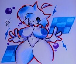 2026 bottomless bottomless_female breasts naked naked_female nipples nude nude_female oc original_character pussy tagme tagme_(artist) tagme_(character) thighs topless topless_female traditional_art traditional_media traditional_media_(artwork) vagina