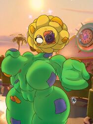 stuffy flower (pvz) from plants vs zombies by sokowyty