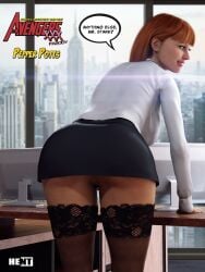 pepper potts from avengers by hent