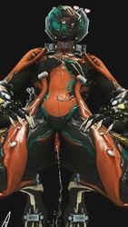 alien alien_girl amonsrule captura peeing squirting urine valkyr_(warframe) video_games warframe warframe_captura_adventures