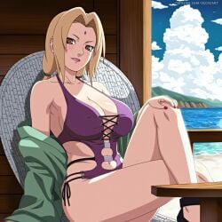 1girls absurd_res absurdres ai_generated ass bare_arms bare_legs bare_shoulders bare_thighs bbw beach_house biceps big_ass big_breasts big_butt bikini blonde_hair blush boruto:_naruto_next_generations breasts brown_eyes busty cleavage crossed_legs female female_focus female_only forehead_jewel forehead_mark gilf hi_res high_resolution highres inner_sideboob large_ass large_breasts light-skinned_female light_skin lips lipstick makeup masturbation mature mature_female mature_woman milf muscles muscular muscular_female muscular_thighs naruto naruto:_the_last naruto_(classic) naruto_(series) naruto_shippuden nose_blush one-piece_swimsuit open_mouth pale-skinned_female pale_skin pink_lips pink_lipstick ponytail purple_bikini purple_swimsuit ribbon secreart sex_toy shonen_jump shounen_jump shueisha sideboob sitting skimpy skimpy_bikini smile smiling solo solo_female solo_focus swimsuit tied_hair tsunade very_high_resolution voluptuous voluptuous_female watermark weekly_shonen_jump weekly_shounen_jump yellow_hair