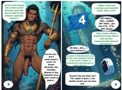 1boy 1girls ai_generated black_hair blonde_hair blue_eyes cheating cheating_mother cheating_wife cum dark-skinned_male dark_skin fantastic_four heroine_in_trouble interracial invisible_woman large_cock marvel marvel_comics milf mr._fantastic namor namor_mckenzie_(sub-mariner) nude nude_breasts nude_woman reed_richards seduction sue_richards sue_storm
