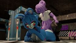 artist_request femboy_purple_guy_(mishuyuu) five_nights_at_freddy's mishuyuu mishuyuu_(modeler) purple_guy_(fnaf) tagme toy_bonnie_(fnaf)