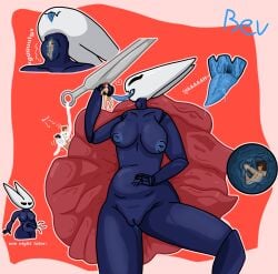 bevaupeh blue_nipples blue_tongue cum cum_in_belly cum_in_throat cum_inside cum_while_swallowed female_pred giantess giantess_vore hollow_knight hollow_knight:_silksong hornet_(hollow_knight) laying_on_back male_prey mawshot monster_girl penis pussy swallowed_whole swallowing swallowing_bulge vore vore_belly vore_sex wet_pussy x-ray