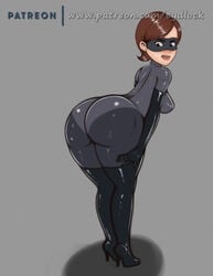 alternate_costume armwear ass busty clothing curvy cydlock disney elastigirl elastigirl_(the_incredibles_2_supersuit) eyewear female footwear handwear helen_parr huge_ass legwear mask milf pixar smooth_skin tagme the_incredibles the_incredibles_2