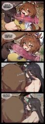 2d 2girls agnes_tachyon_(umamusume) ahoge ai_generated animal_ears animal_penis areola areolae ass balls beast_rimming big_balls big_breasts big_cock big_penis big_testicles black_hair blush breasts brown_eyes brown_hair cock comic earrings english english_text fellatio female feral gigantic_balls gigantic_cock gigantic_penis gigantic_testicles hair_between_eyes heart horse horse_ears horse_girl horse_penis horse_tail horsecock huge_balls huge_breasts huge_cock huge_testicles jewelry lab_coat large_balls large_breasts large_cock large_penis large_testicles licking licking_penis long_hair male male/female manhattan_cafe_(umamusume) massive_balls massive_cock massive_penis massive_testicles medium_breasts multiple_girls musk musk_clouds musky_cock musky_penis necktie nipples nude open_mouth oral penis puffy_nipples red_eyes rimjob rimming rimming_horse saliva saliva_drip single_earring sloppingslurpie speech_bubble squatting steam steaming_body straight symbol-shaped_pupils testicles text thick_cock thick_penis thighs tongue tongue_out umamusume umamusume_pretty_derby uncensored vein veins veiny veiny_cock veiny_penis yellow_sweater zoophilia