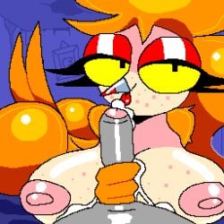 1:1 animated anthro ass ass_focus ass_up ass_view ass_visible avian big_breasts big_butt big_penis bird bodily_fluids bouncing_breasts breasts butt_jiggle cum cumshot darcy_(insaniousjaydonius) digital_media_(artwork) ejaculation eyelashes female freckled_breasts freckled_face freckles genital_fluids genitals glistening glistening_body glistening_breasts glistening_butt handjob huge_breasts insaniousjaydonius jiggling lips lipstick loop makeup male male/female owl penile penis pixel_(artwork) pixel_animation pixelated potoo sex solo thick_lips