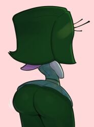 disgust_(inside_out) inside_out pixar 1girls female female_only female_focus chell_chan alternate_ass_size huge_ass green_hair textless