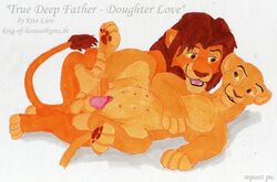 balls disney erect_penis feline female feral feral_on_feral fur furry furry_only kiara kito_lion lion male mammal penis simba straight testicles the_lion_king the_lion_king_ii:_simba&#039;s_pride traditional_media_(artwork)