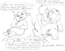 2004 anthro anthro_only asthexiancal chubby dialogue erection father_and_daughter father_of_the_pride heat imminent_incest kate_(father_of_the_pride) larry_(father_of_the_pride) mother_and_daughter sierra_(father_of_the_pride) white_lion