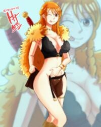 nami (one piece) from one piece by herothiccsan