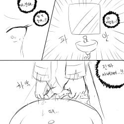 1boy 3koma clothing coat comic crying crying_with_eyes_open femboy flaccid foreskin korean_text limbus_company male mirror monochrome motion_lines panties peeing peeing_in_sink penis penis_out project_moon shiram_(artist) shirt simple_background sinclair_(limbus_company) sink tears text translation_request twink unbuttoned_pants uncircumcised urethra urine urine_drip veiny_penis