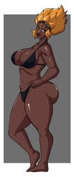 ass ayana_kwena big_ass bikini breasts commission dark-skinned_female dark_skin deviantart facial_markings huge_ass large_ass master-erasis(artist) raiders_of_the_broken_planet spacelords thick_thighs thighs thong video_games